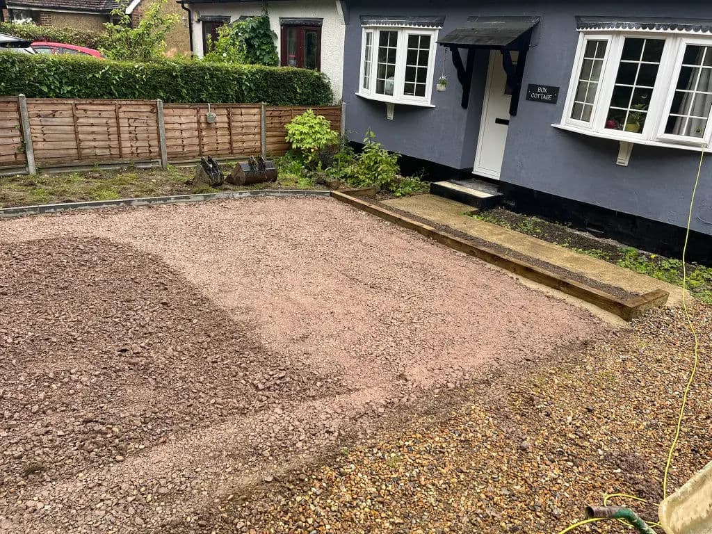 Block paving pattern detail
